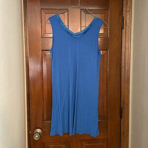 Size 2XL capri blue GYS sleeveless nightgown